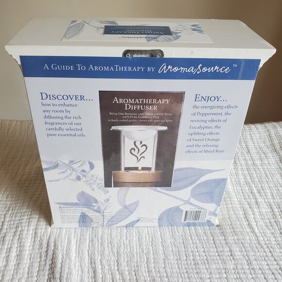 Aroma Source Aromatherapy Oils , Diffuser , Candles & Cabinet Set ~New - Picture 4 of 9